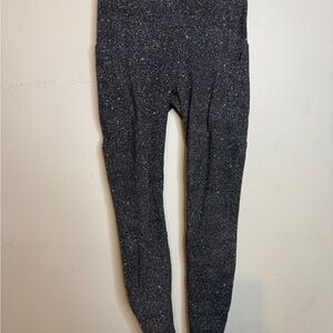 Lululemon Speckled Black Leggings